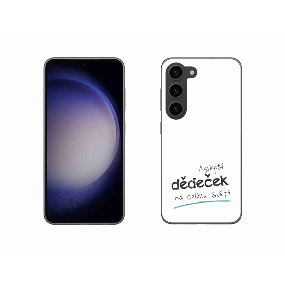Gélový kryt mmCase na Samsung Galaxy S23 5G - najlepší starý otec 3 biele pozadie