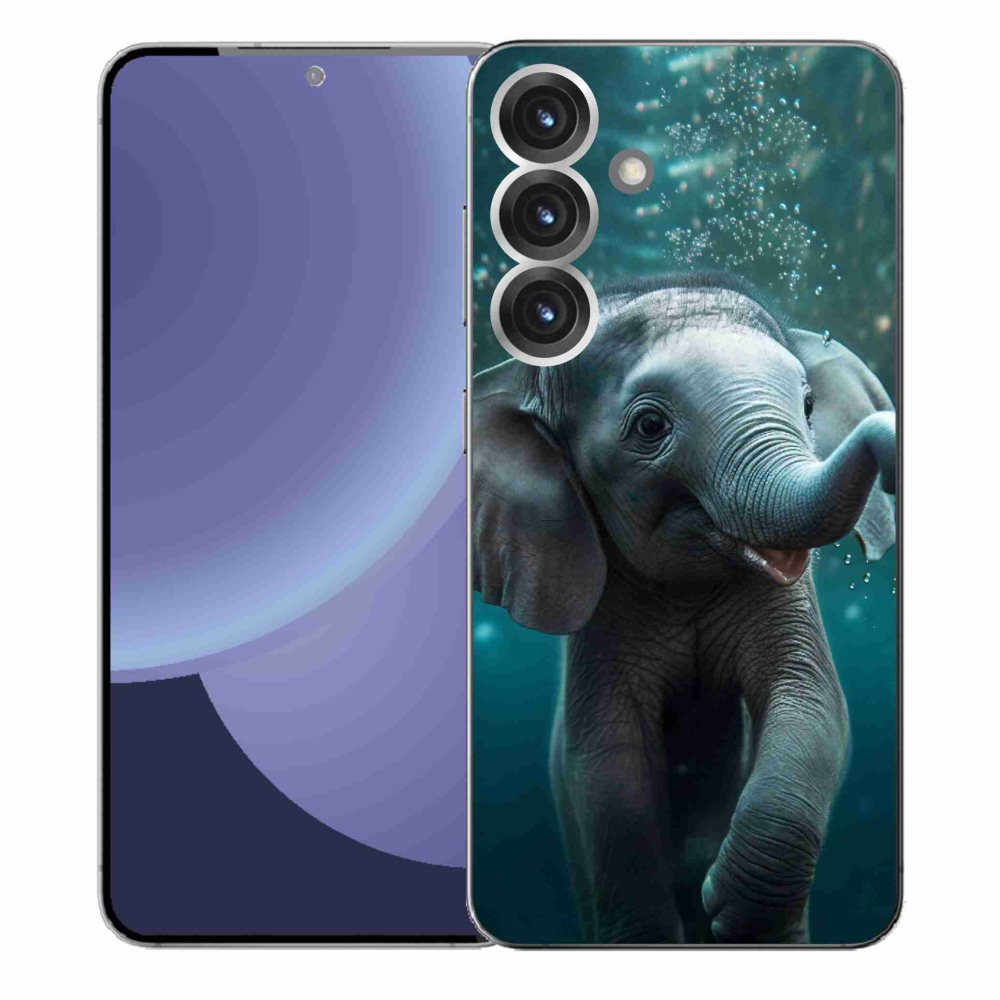 Gélový kryt mmCase na Samsung Galaxy S25+ - sloník pod vodou