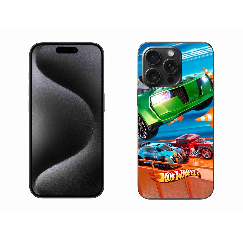 Gélový kryt mmCase na iPhone 15 Pro Max - hot wheels 1