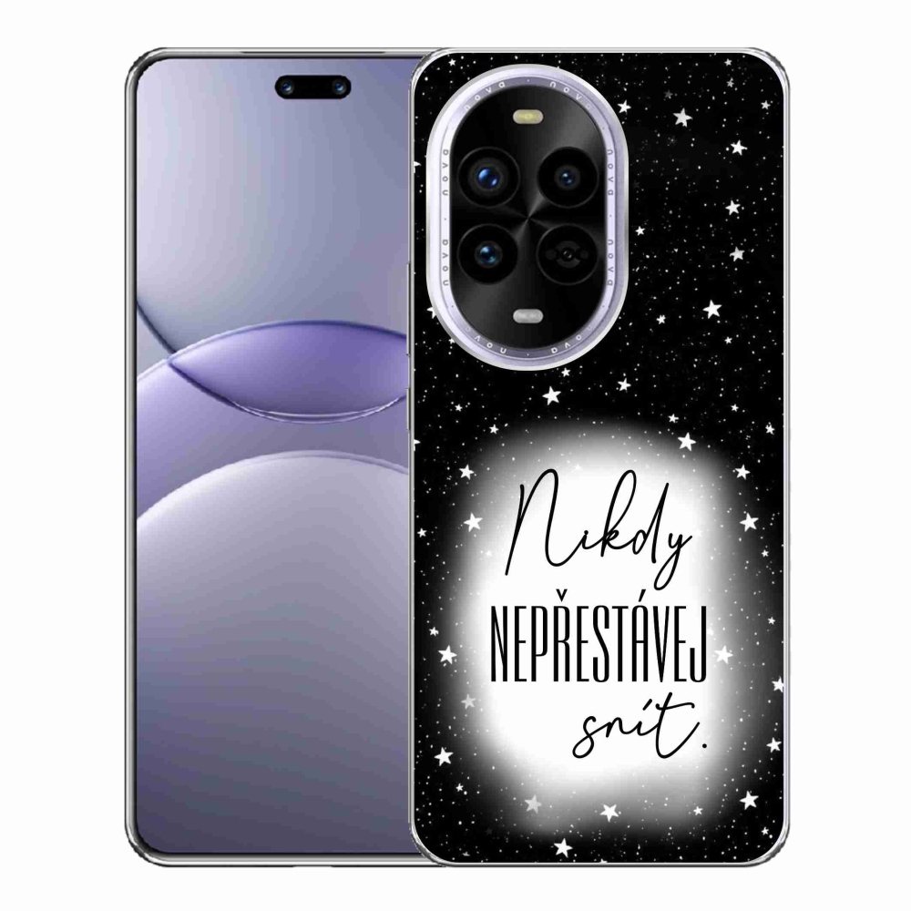 Gélový kryt mmCase na Huawei Nova 13 Pro 5G - citát 1 bieločierne pozadie