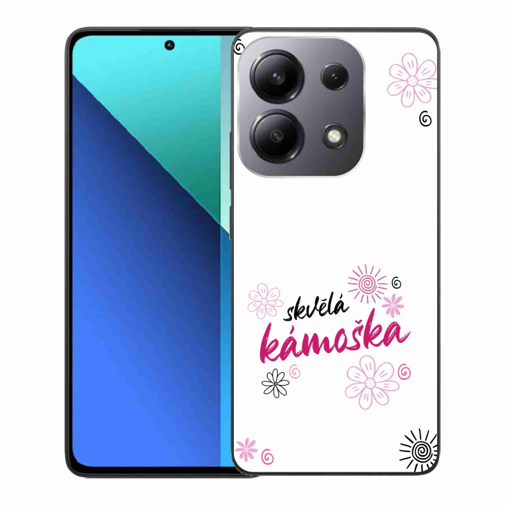 Gélový kryt mmCase na Xiaomi Redmi Note 13 - skvelá kamoška biele pozadie