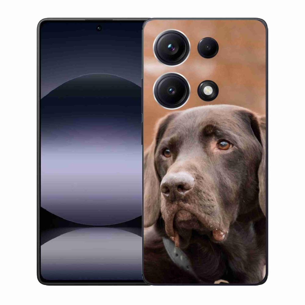 Gélový kryt mmCase na Xiaomi Redmi Note 14S - hnedý labrador