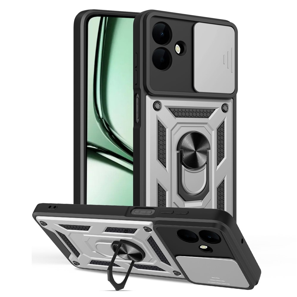 Slide odolný kryt na Samsung Galaxy A07 4G - strieborný