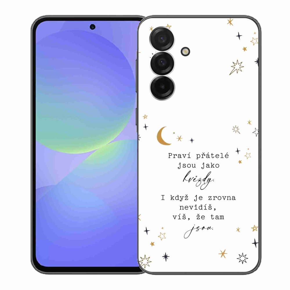 Gélový kryt mmCase na Samsung Galaxy A36 5G - citát 6 biele pozadie