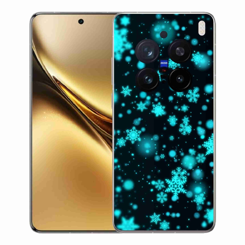 Gélový kryt mmCase na Vivo X200 Pro 5G - snehové vločky 1