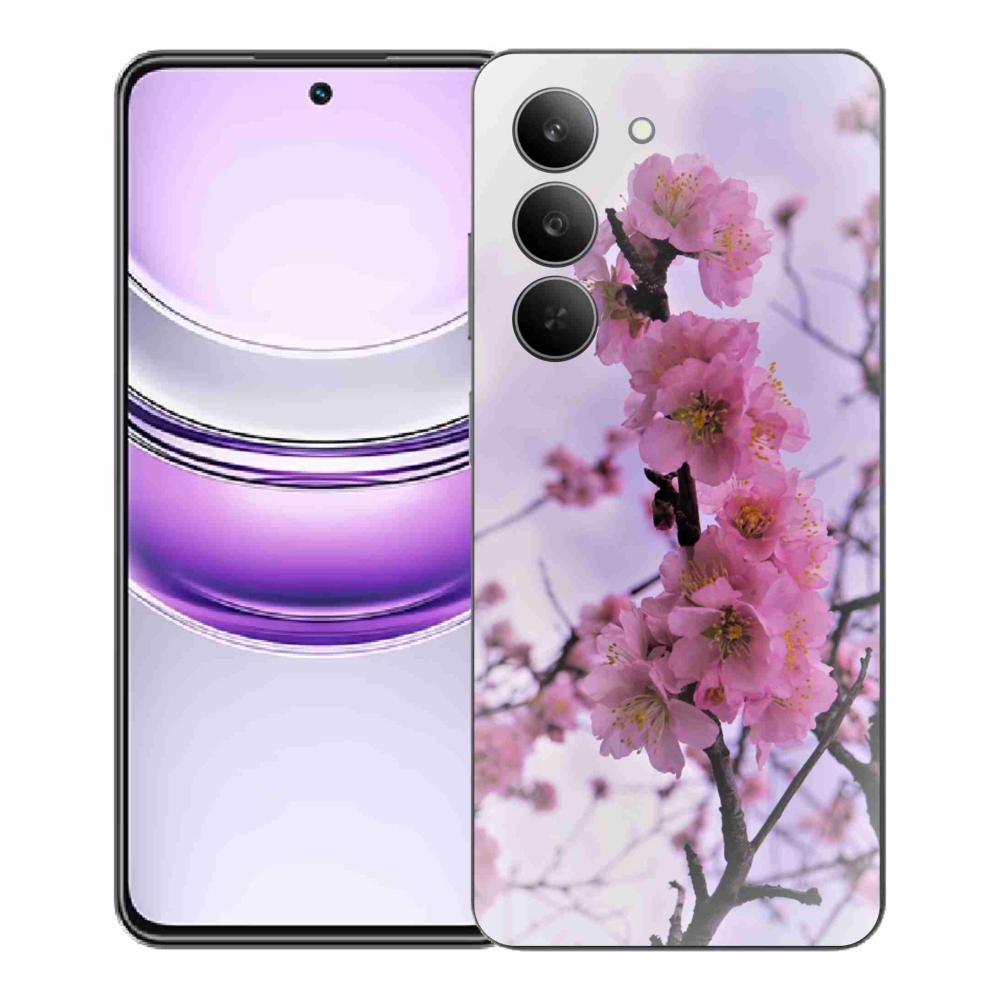 Gélový kryt mmCase na Realme 14x 5G - kvety 7