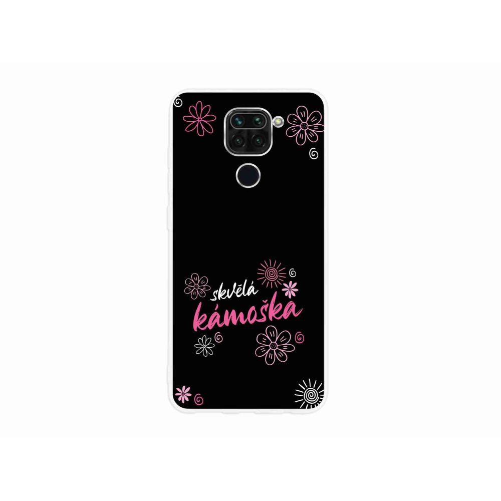 Gélový kryt mmCase na Xiaomi Redmi Note 9 - skvelá kamoška čierne pozadie