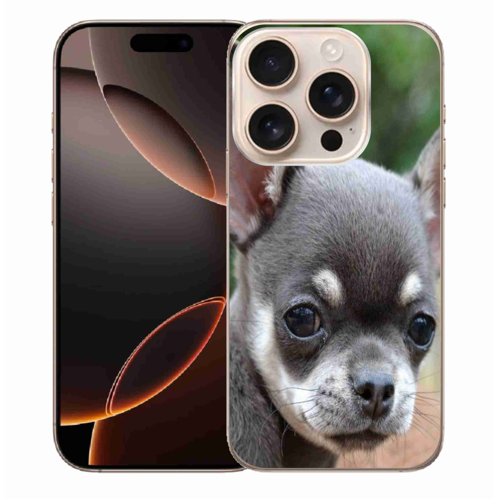 Gélový obal mmCase na iPhone 16 Pro Max - čivava