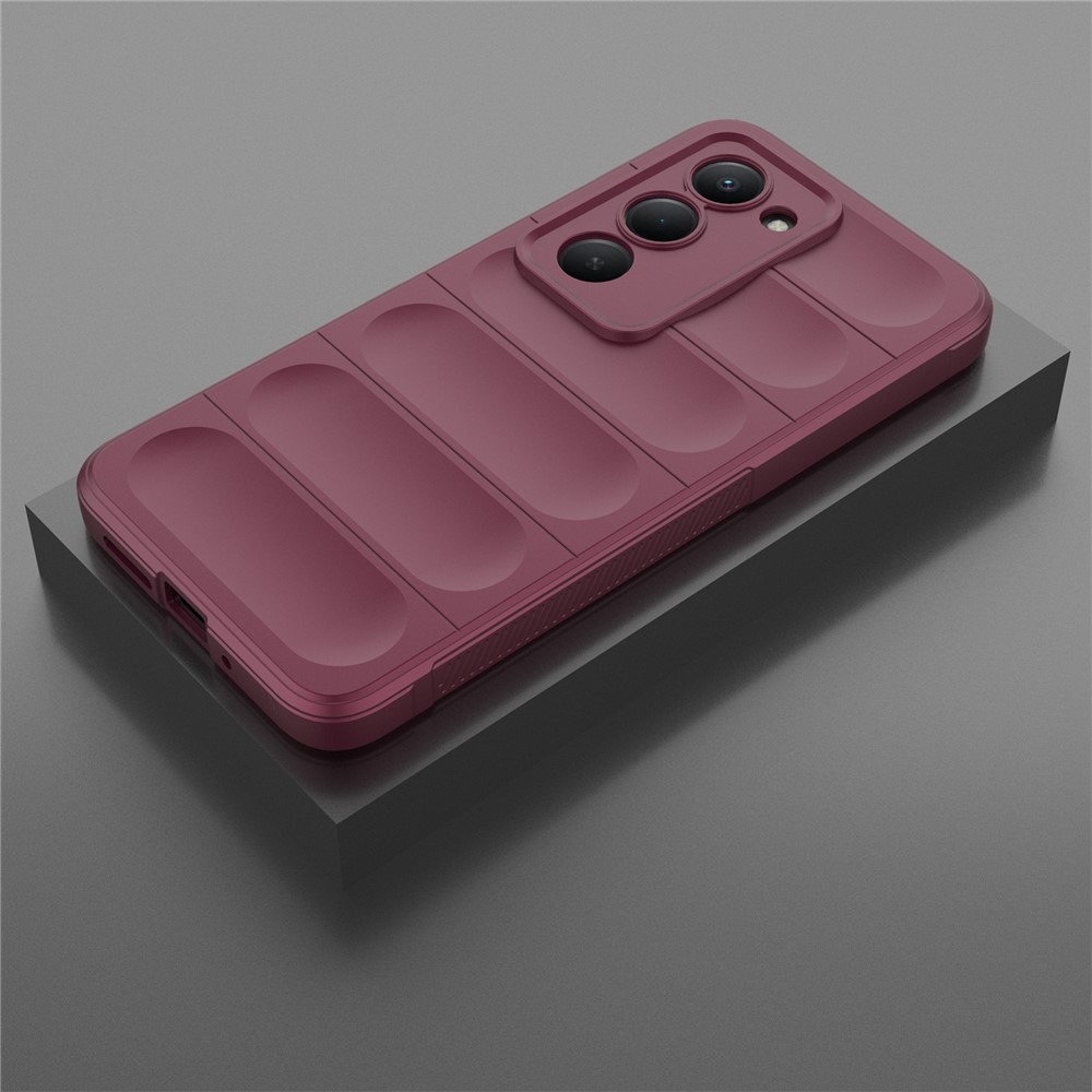 Rugg odolný gélový obal na Xiaomi Redmi 15 5G (169mm) - vínový