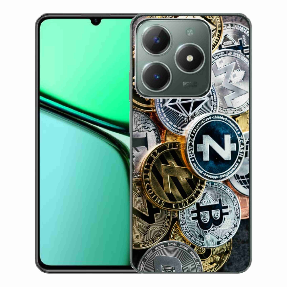 Gélový kryt mmCase na Realme C61 - kryptomeny