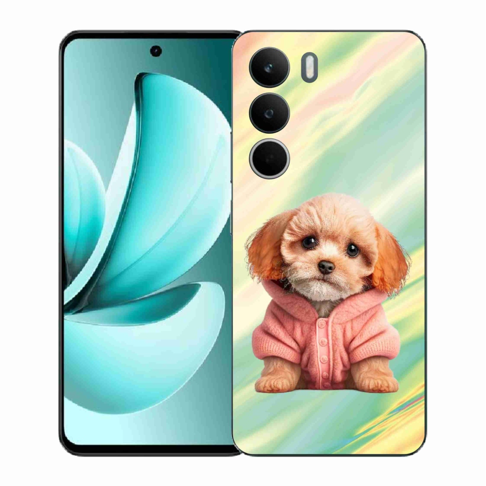 Gélový kryt mmCase na Realme C71 - šteňa vo svetri