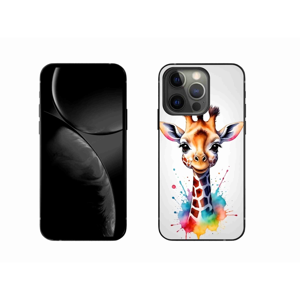 Gélový kryt mmCase na iPhone 13 Pro - žirafa 1