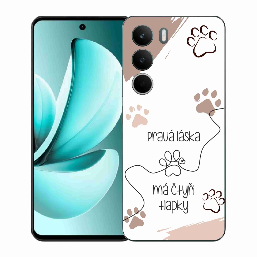 Gélový kryt mmCase na Realme C71 - psí motív 1 biele pozadie