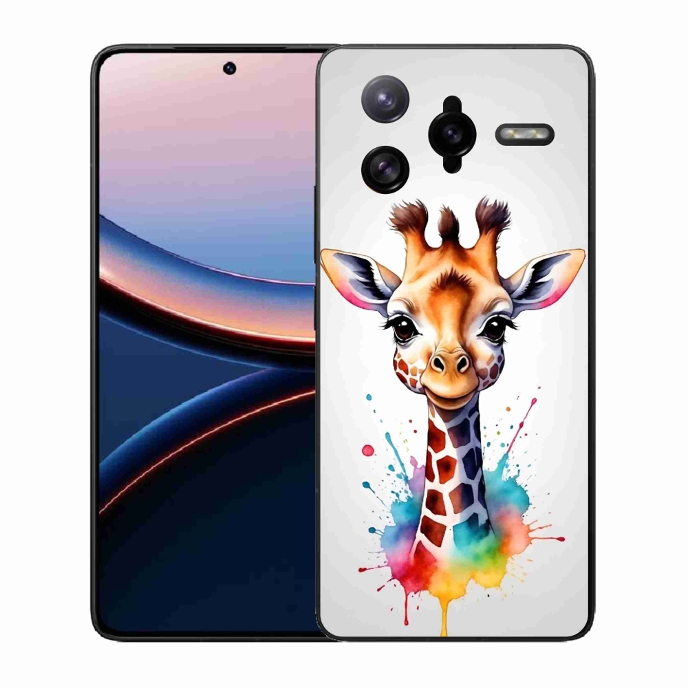 Gélový kryt mmCase na Xiaomi Poco F7 Ultra - žirafa 1