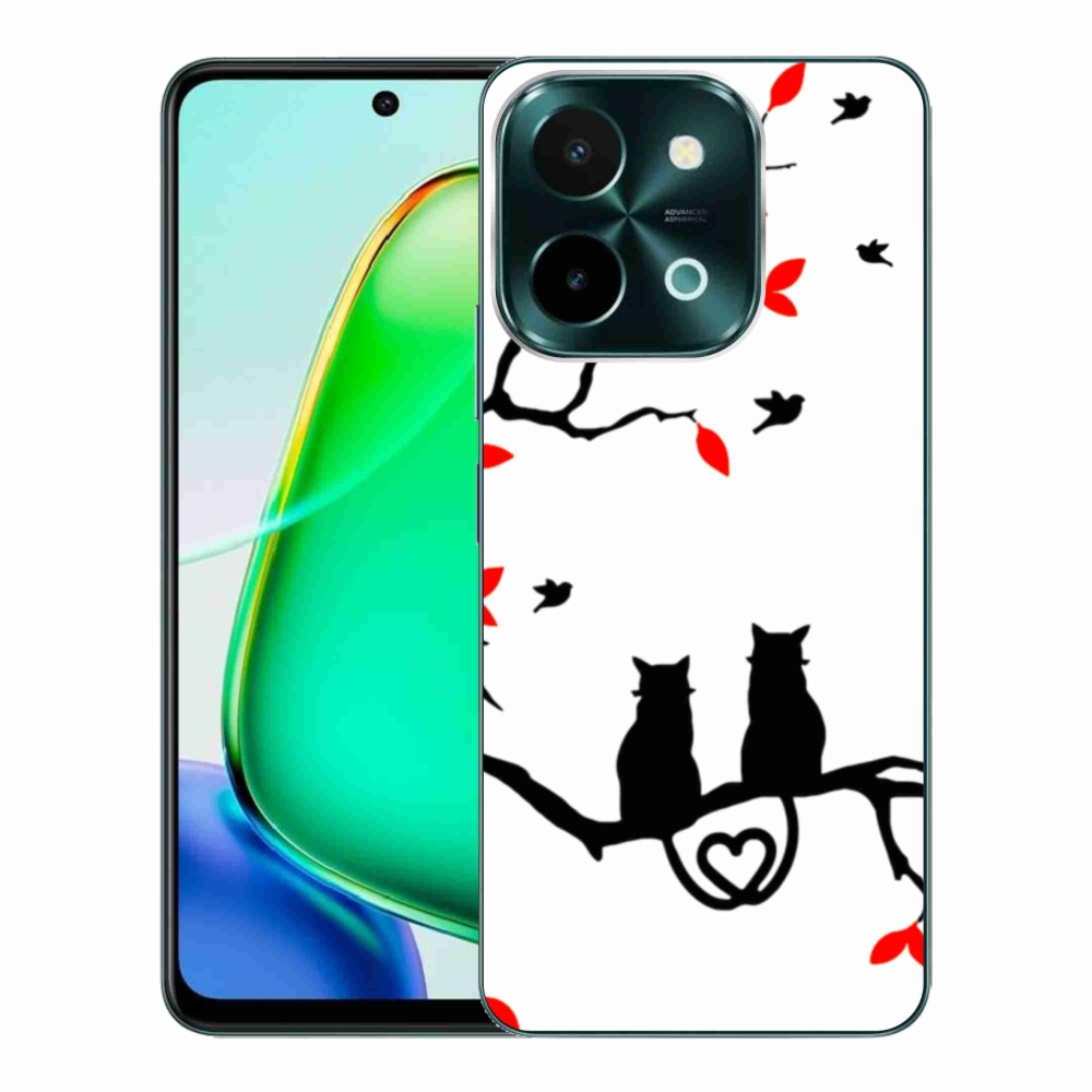 Gélový kryt mmCase na Vivo Y28 - mačacia láska
