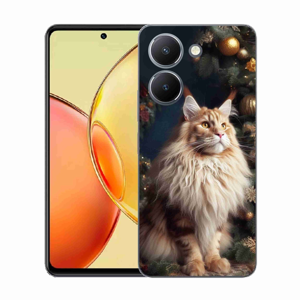 Gélový kryt mmCase na Vivo Y36 - mačka pri stromčeku