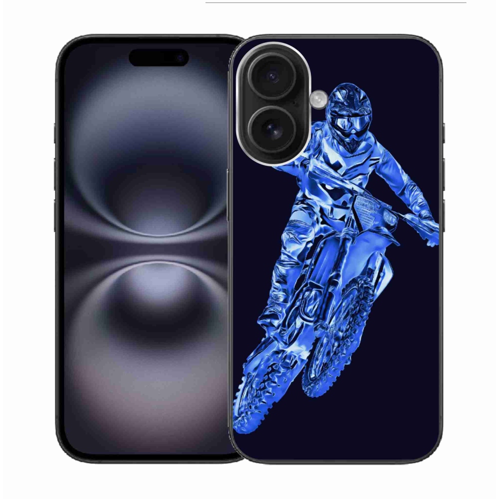 Gélový kryt mmCase na iPhone 16 - motocross 1