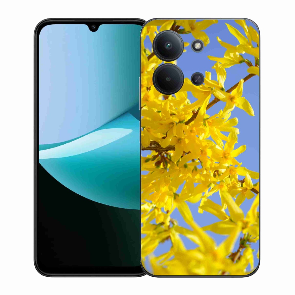 Gélový kryt mmCase na Xiaomi Redmi 15C 4G (171mm)/Poco C85 4G (171mm) - žlté kvety