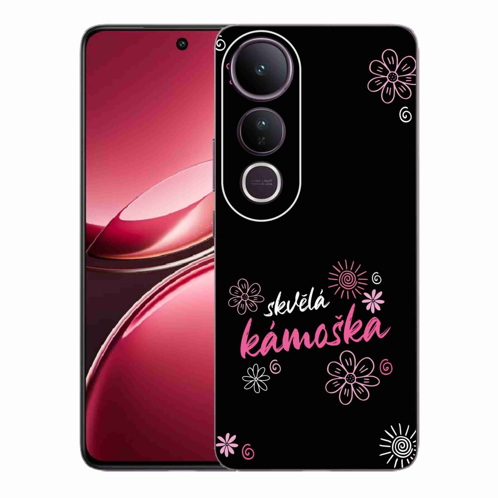 Gélový kryt mmCase na Vivo V50 Lite 4G/5G - skvelá kamoška čierne pozadie
