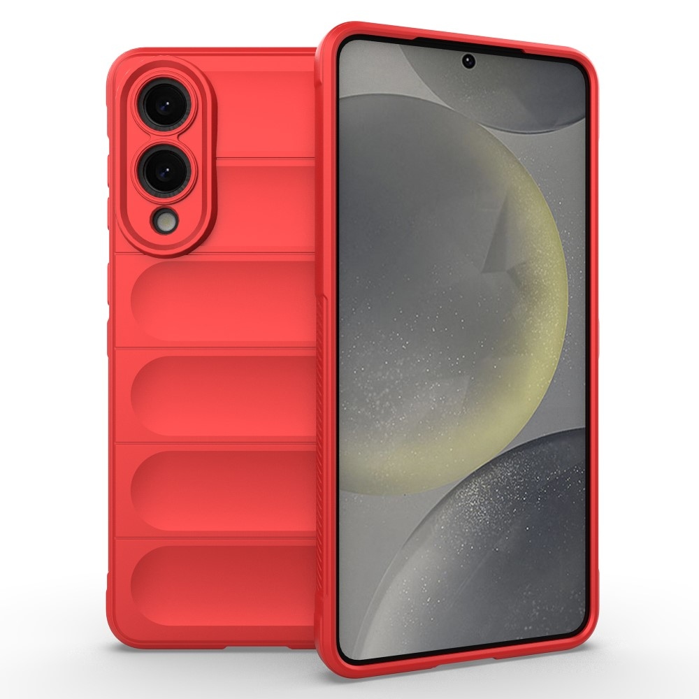 Rugg odolný gélový obal na Samsung Galaxy S25 Edge - červený