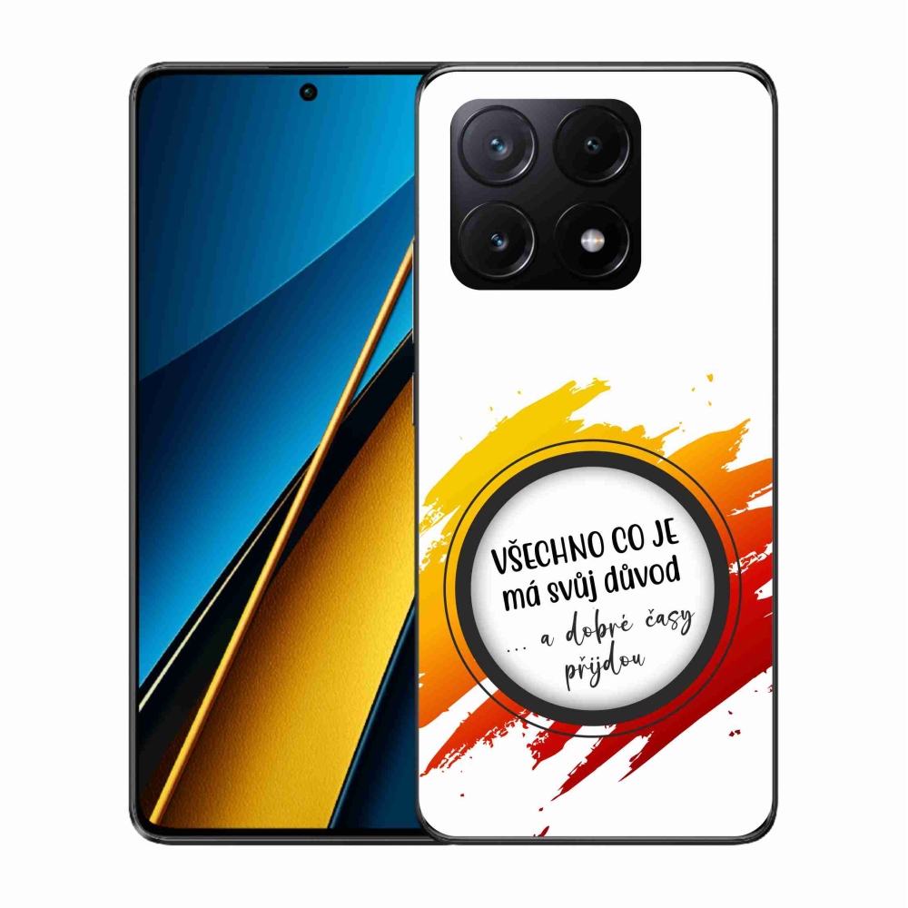 Gélový kryt mmCase na Xiaomi Poco X6 Pro 5G - citát 3 biele pozadie