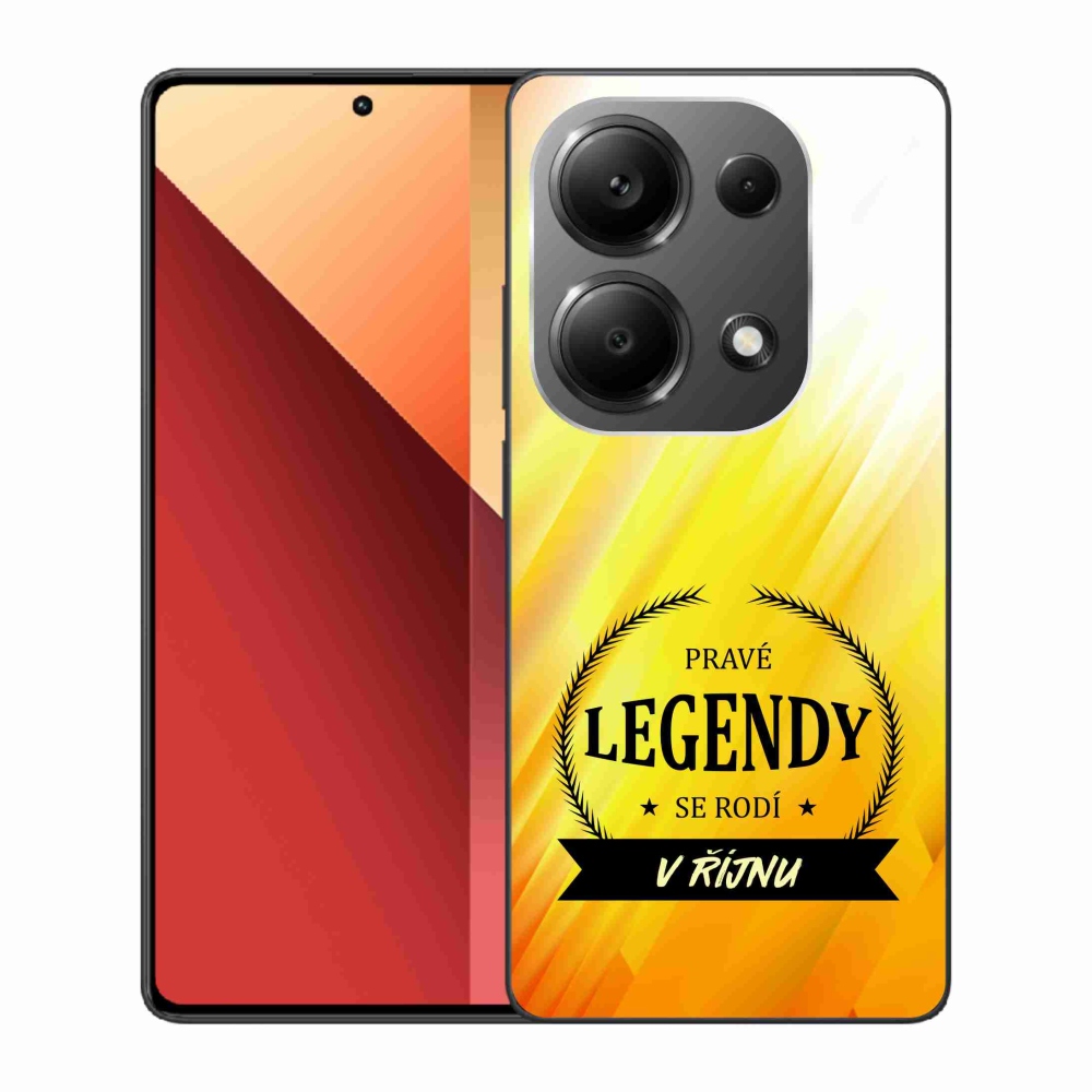 Gélový kryt mmCase na Xiaomi Redmi Note 13 Pro 4G/Poco M6 Pro - legendy v októbri žlté pozadie