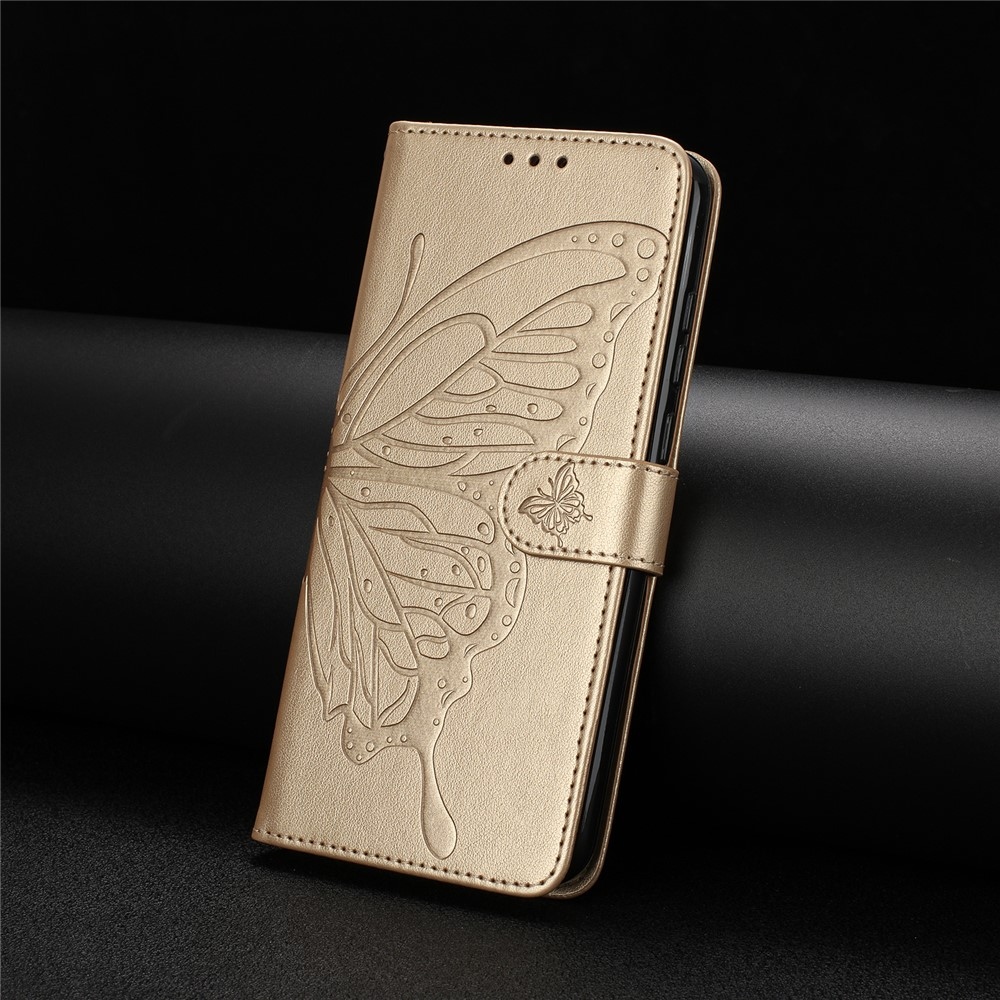 Floral Butterfly knižkové púzdro na Xiaomi 15T Pro - zlaté