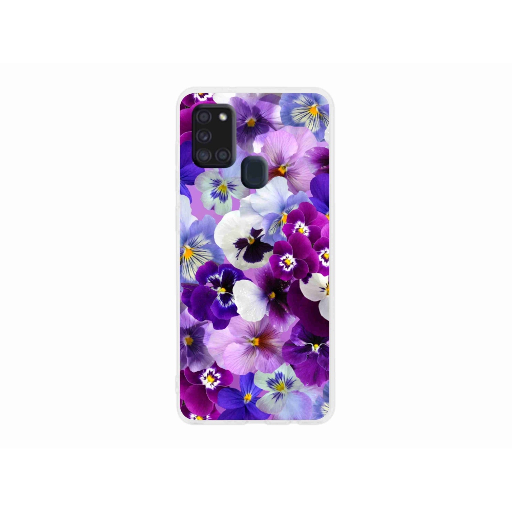 Gélový kryt mmCase na Samsung Galaxy A21s - kvety 9