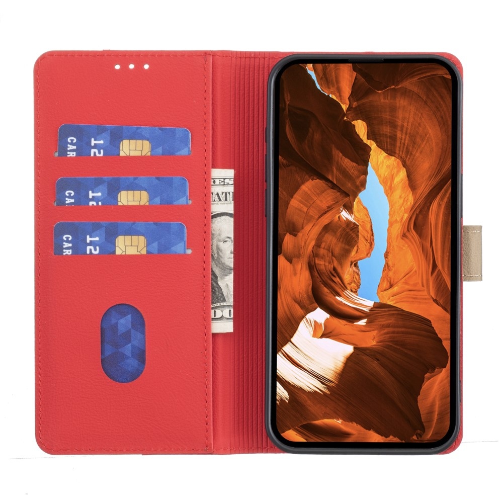 BNF DUO knižkové púzdro na Xiaomi Redmi Note 14 - červené