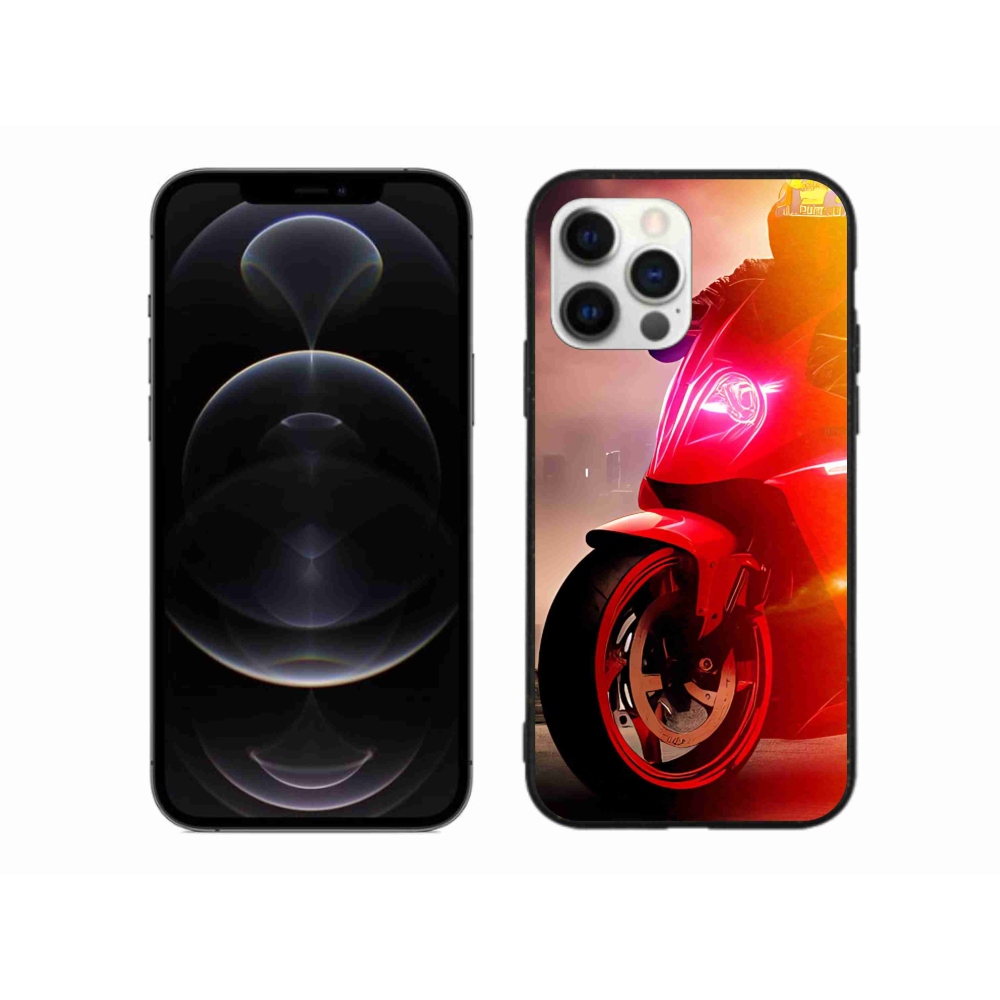 Gélový kryt mmCase na iPhone 12 Pro Max - motorka