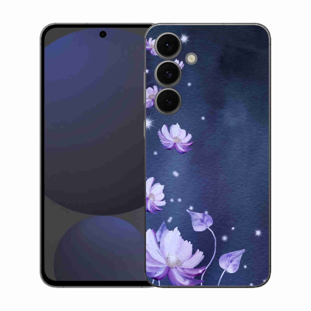 Gélový kryt mmCase na Samsung Galaxy S25 FE - padajúce kvety