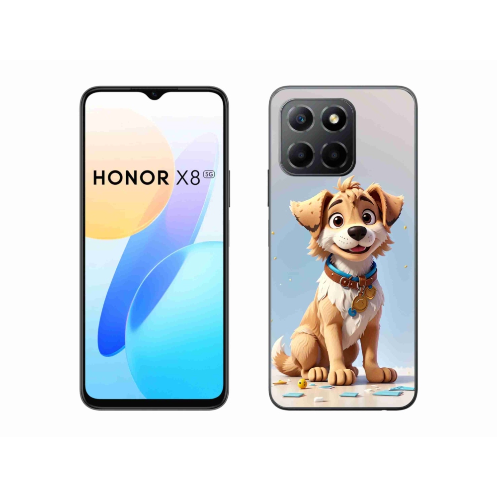 Gélový kryt mmCase na Honor X8 5G - kreslené šteňa