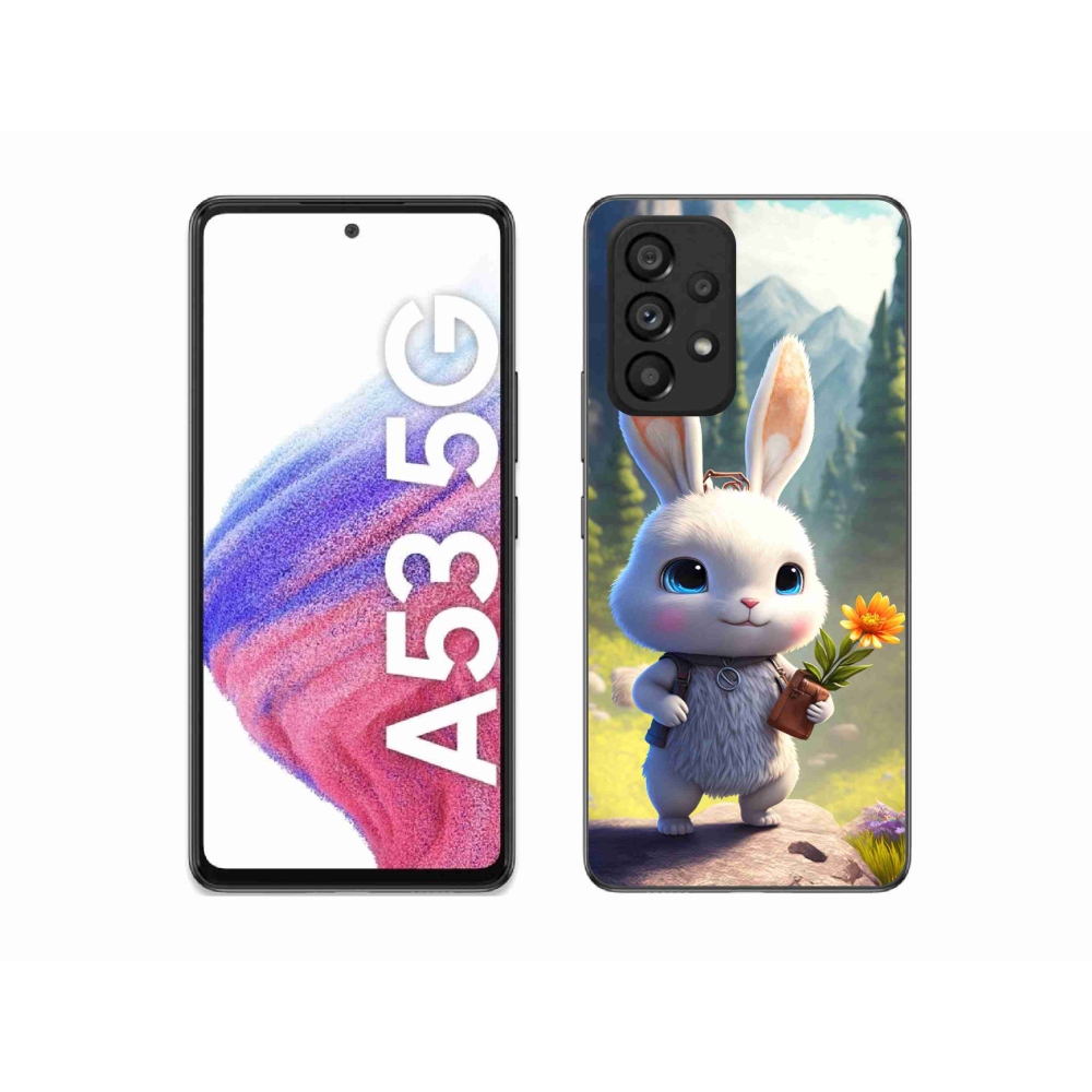 Gélový kryt mmCase na Samsung Galaxy A53 5G - roztomilý zajačik