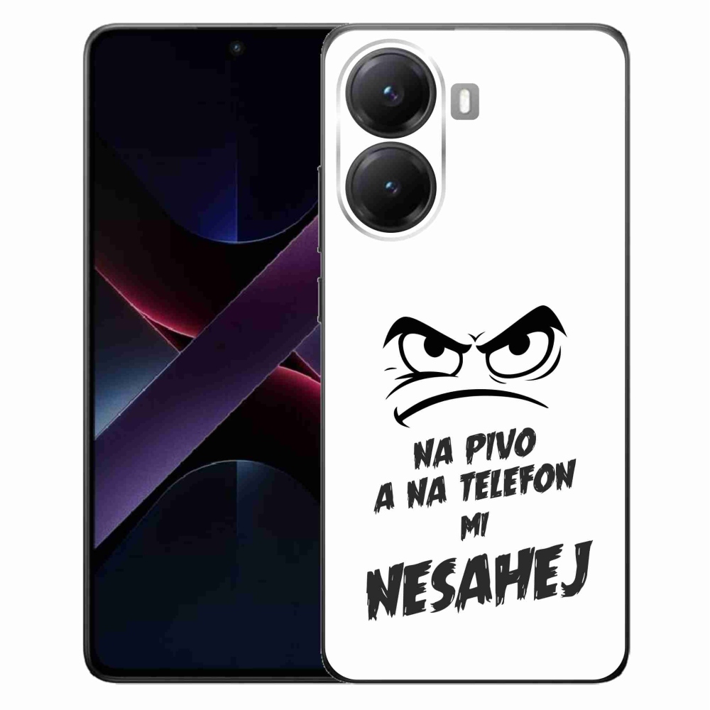 Gélový kryt mmCase na Xiaomi Poco X7 Pro 5G - pivný motív 2 biele pozadie