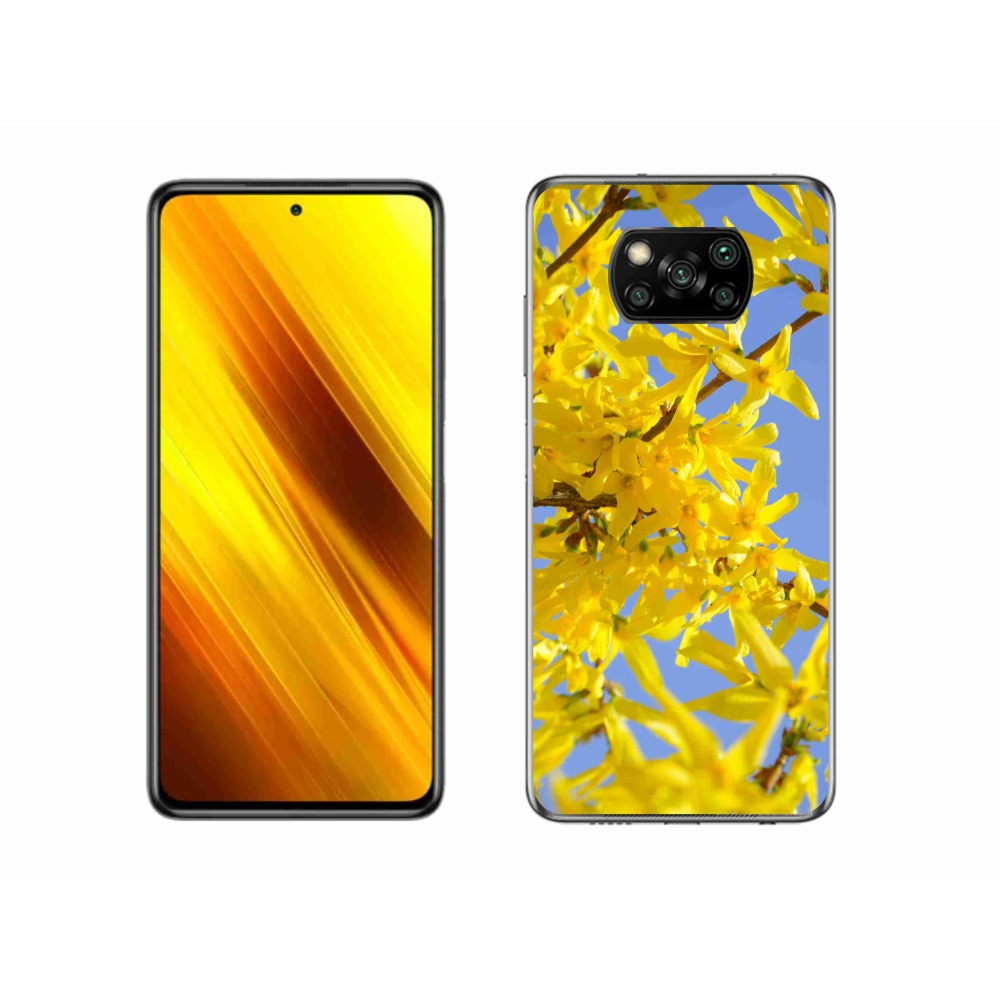 Gélový kryt mmCase na Xiaomi Poco X3 - žlté kvety