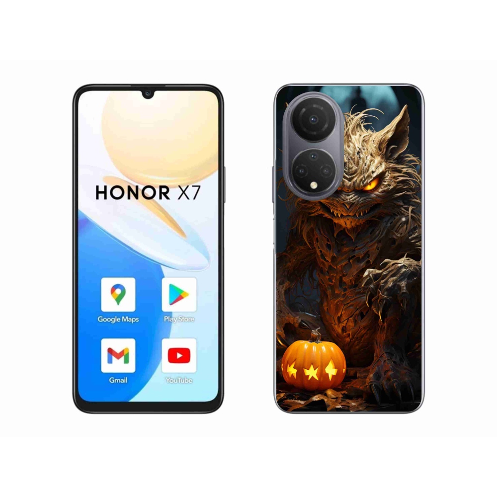 Gélový kryt mmCase na Honor X7 - halloweenska príšera