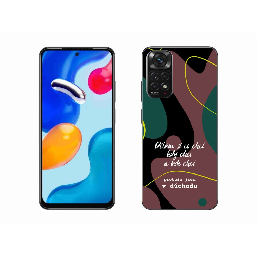 Gélový kryt mmCase na Xiaomi Redmi Note 11 4G - vtipný text 10 čierne pozadie