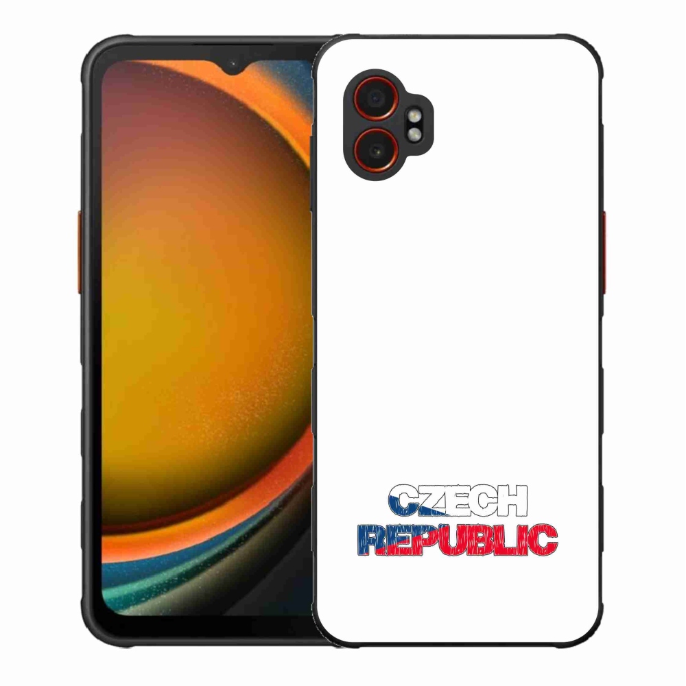 Gélový kryt mmCase na Samsung Galaxy Xcover 7 Pro - Czech Republic biele pozadie