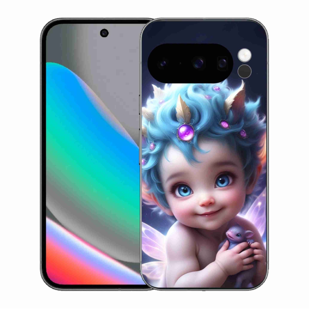 Gélový kryt mmCase na Google Pixel 10 Pro - dieťa s motýlími krídlami
