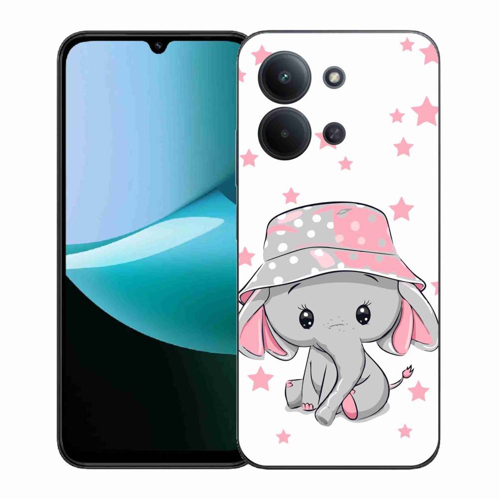Gélový kryt mmCase na Xiaomi Redmi 15C 4G (171mm) / Poco C85 4G (171mm) - ružový slon