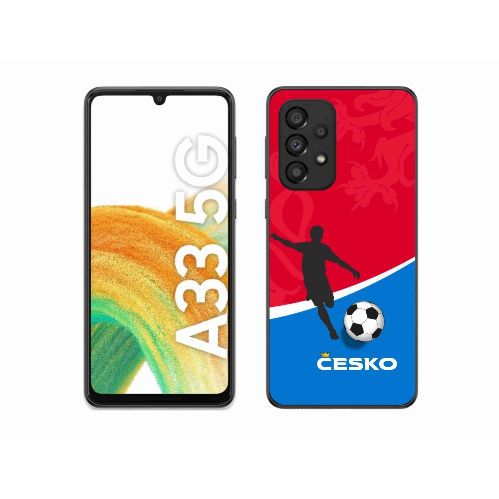 Gélový kryt mmCase na Samsung Galaxy A33 5G - futbal Česko