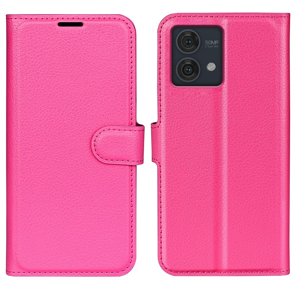Litchi knižkové púzdro na Motorola Moto G84 5G - rose
