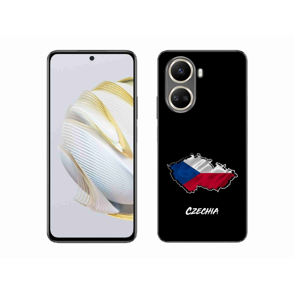 Gélový kryt mmCase na Huawei Nova 10 SE - Czechia čierne pozadie
