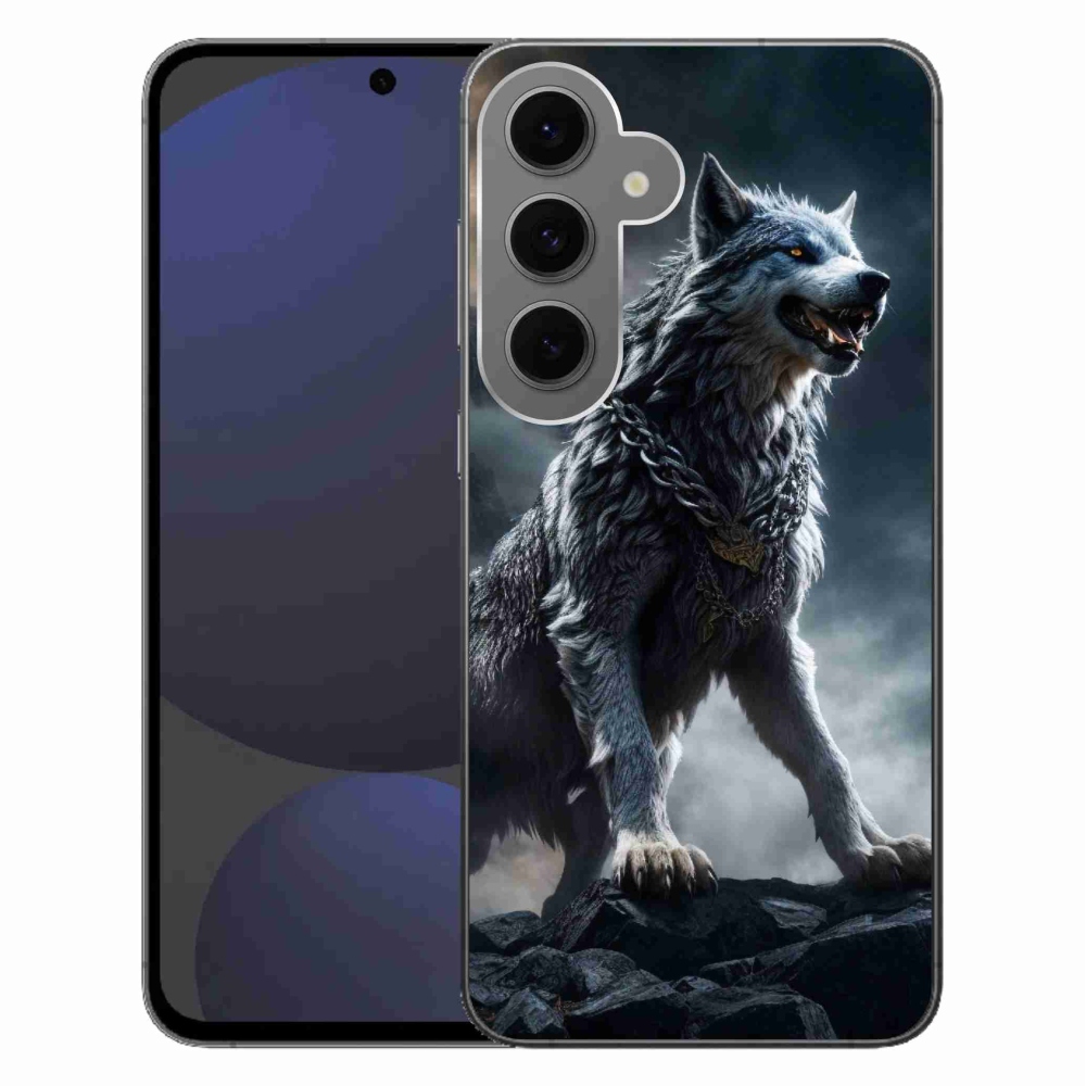 Gélový kryt mmCase na Samsung Galaxy S24 FE - vlk 1