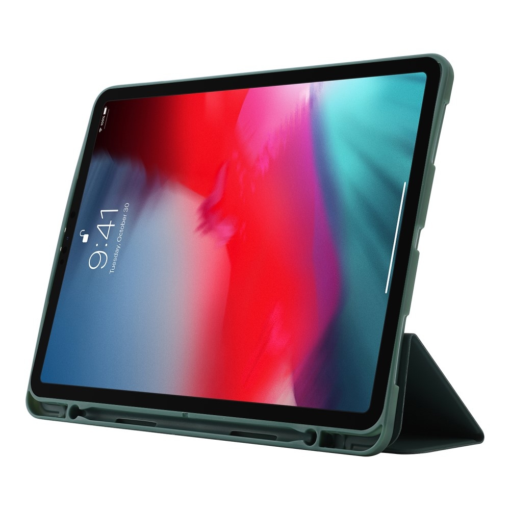 Chytré polohovateľné puzdro na iPad Pro 11 (2020/21/22) - tmavozelené