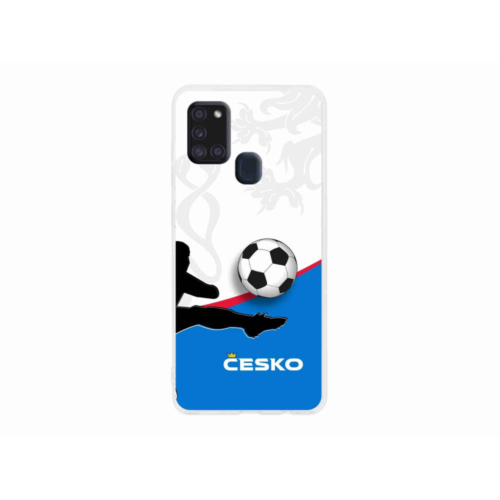 Gélový kryt mmCase na Samsung Galaxy A21s - futbal Česko 3