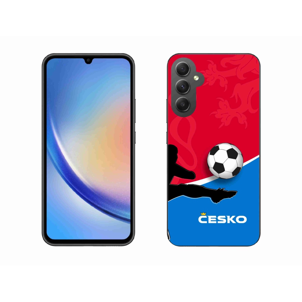 Gélový kryt mmCase na Samsung Galaxy A34 5G - futbal Česko 2