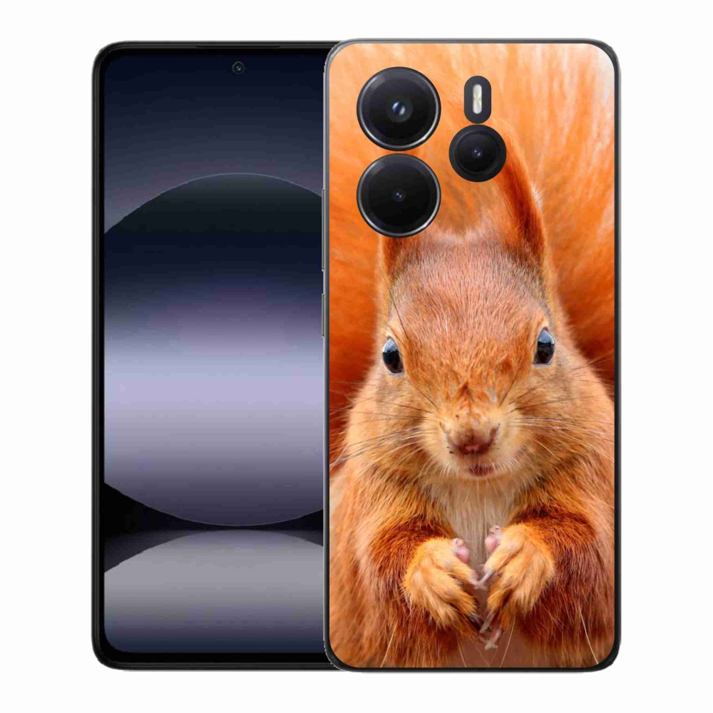 Gélový kryt mmCase na Xiaomi Redmi Note 14 - veverička