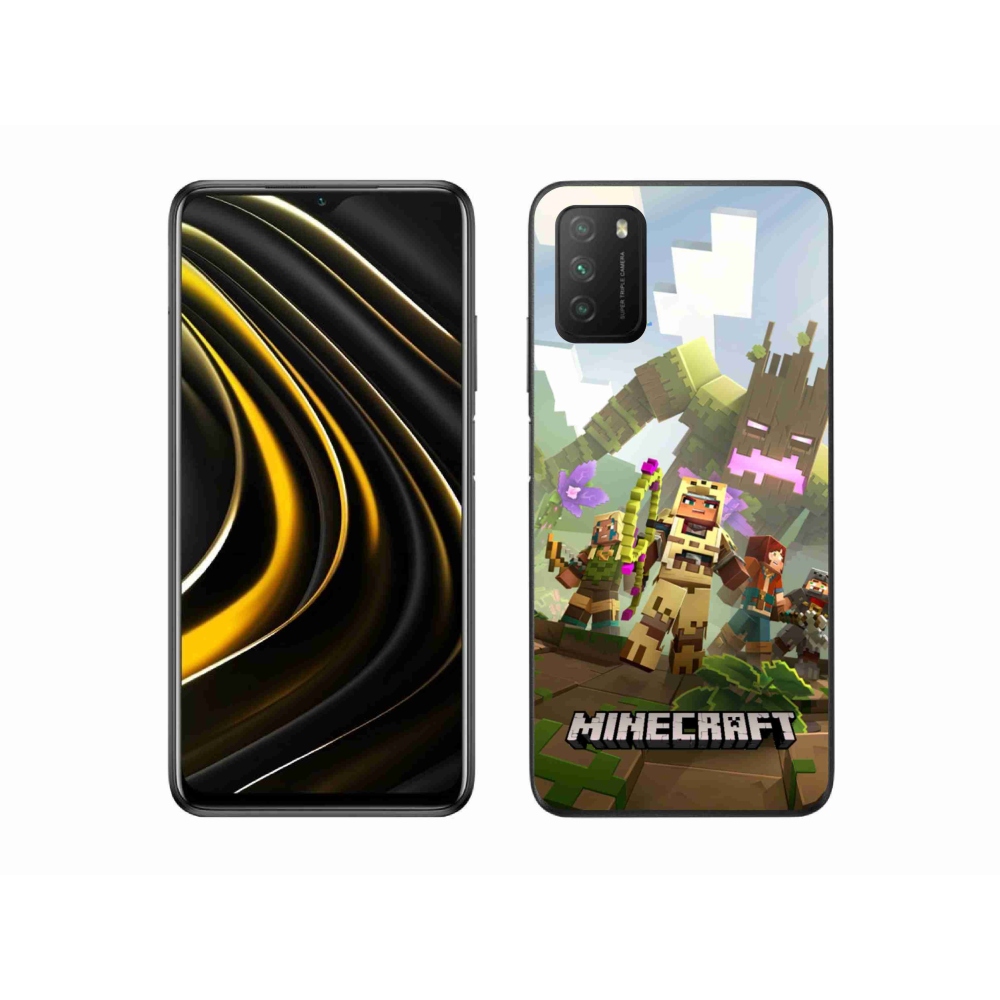 Gélový kryt mmCase na Xiaomi Poco M3 - minecraft 1