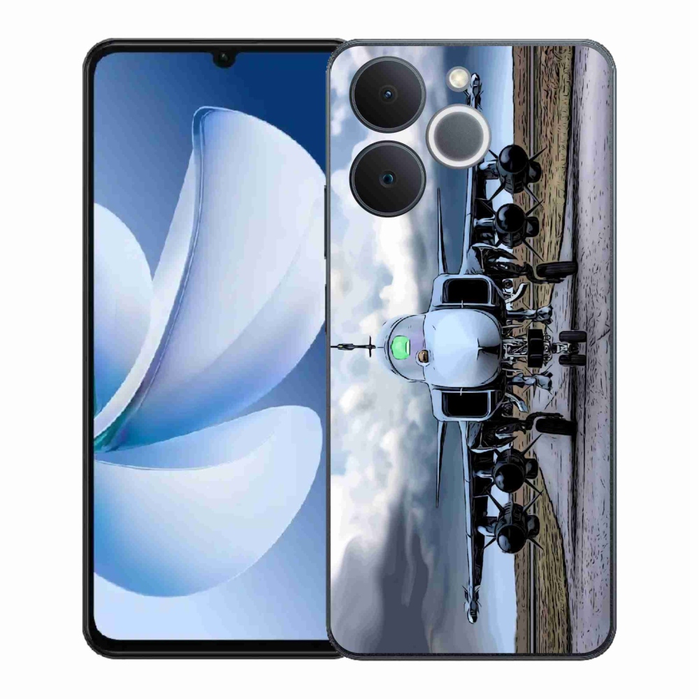 Gélový kryt mmCase na Realme Note 70T - vojenské lietadlo